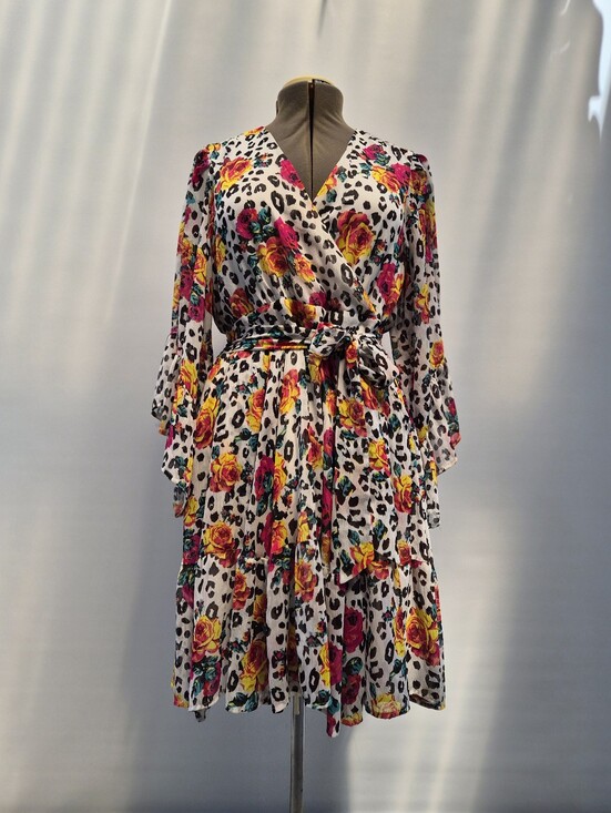 torrid Dresses & Skirts - Torrid x Betsey Johnson Collab Limited Edition Leopard Floral Dress Size 1 1x